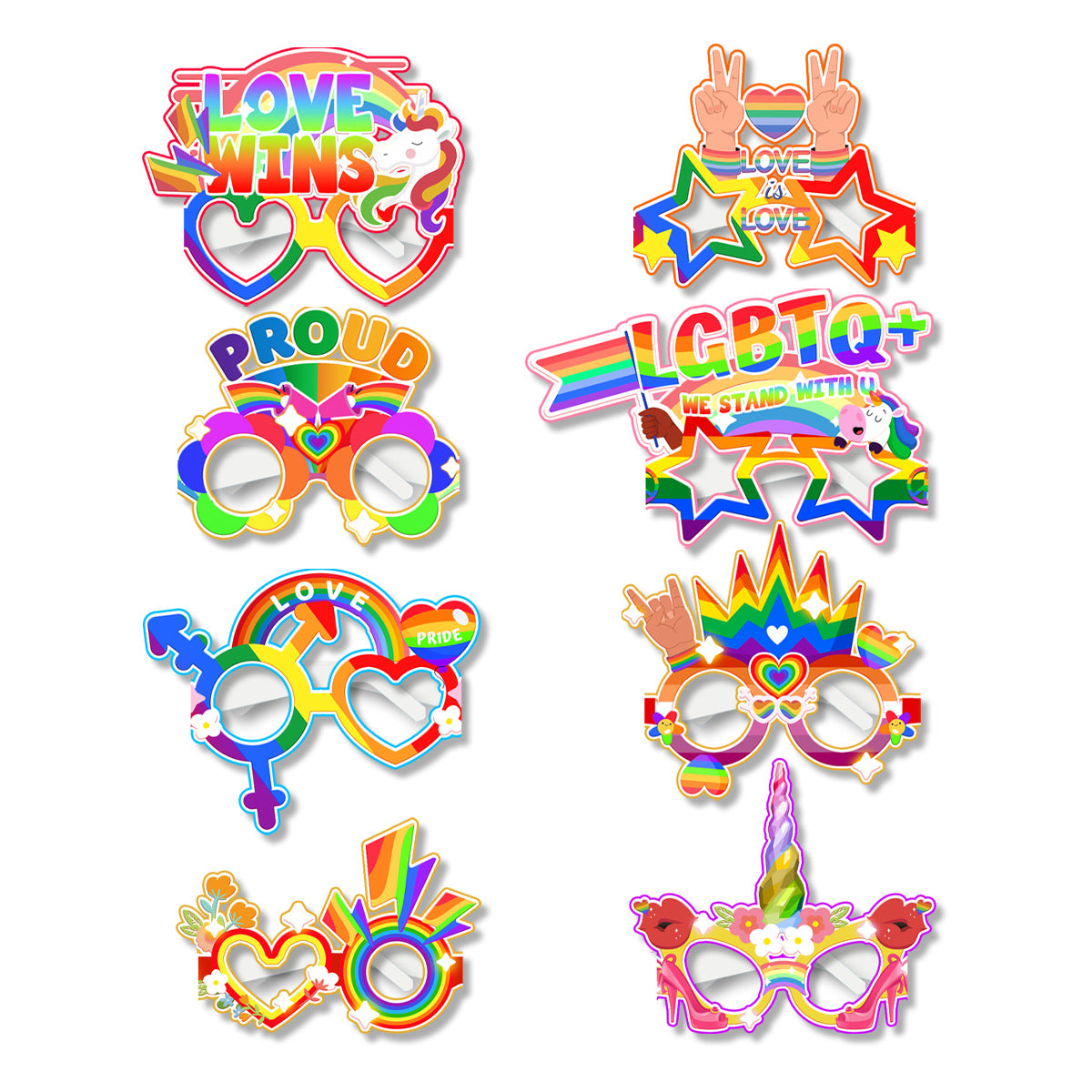 World pride month party glasses