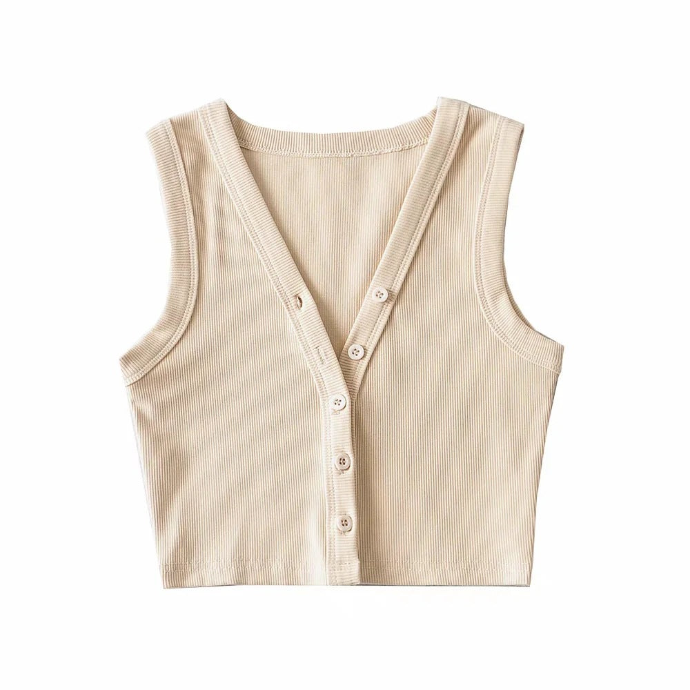 Buttoned vest
