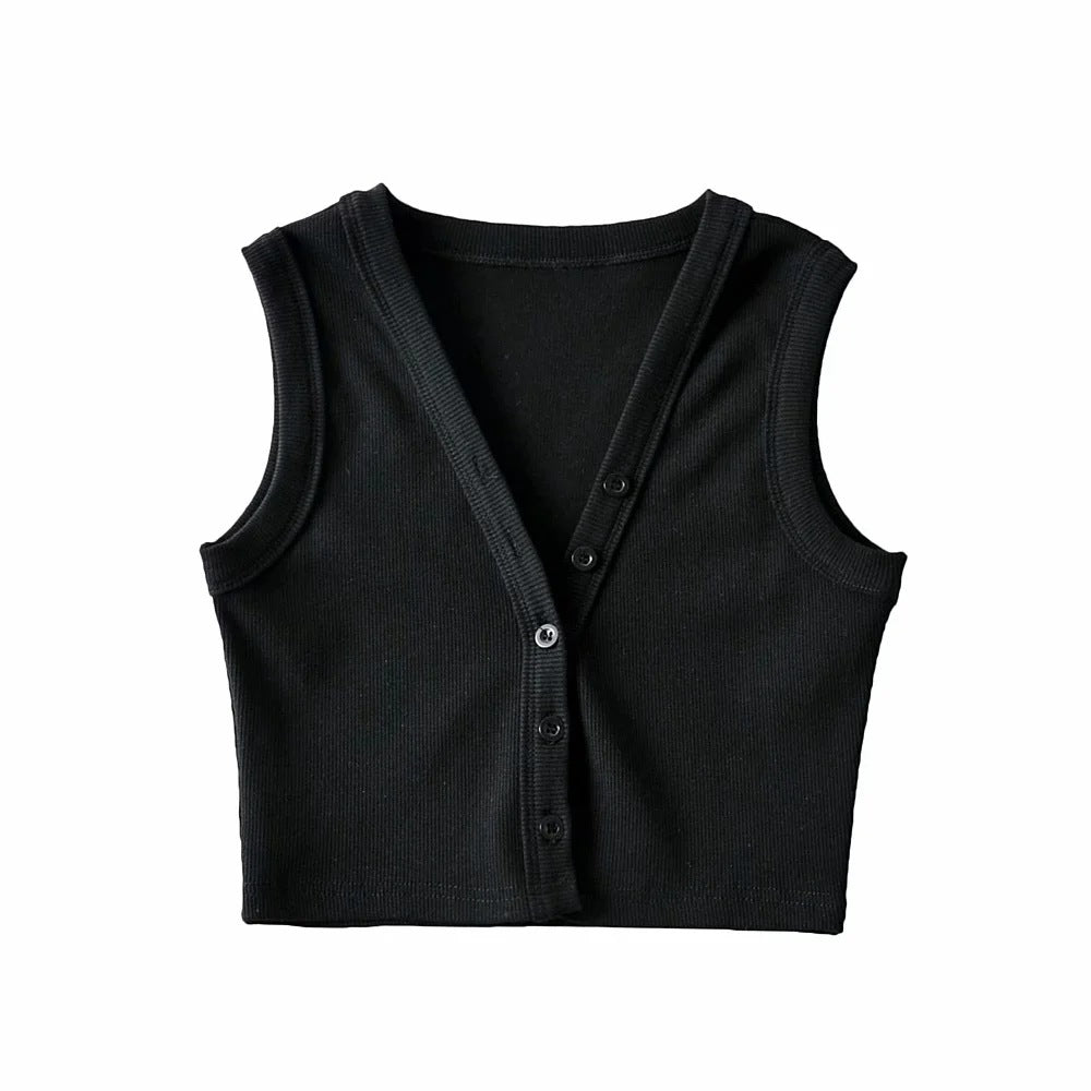 Buttoned vest
