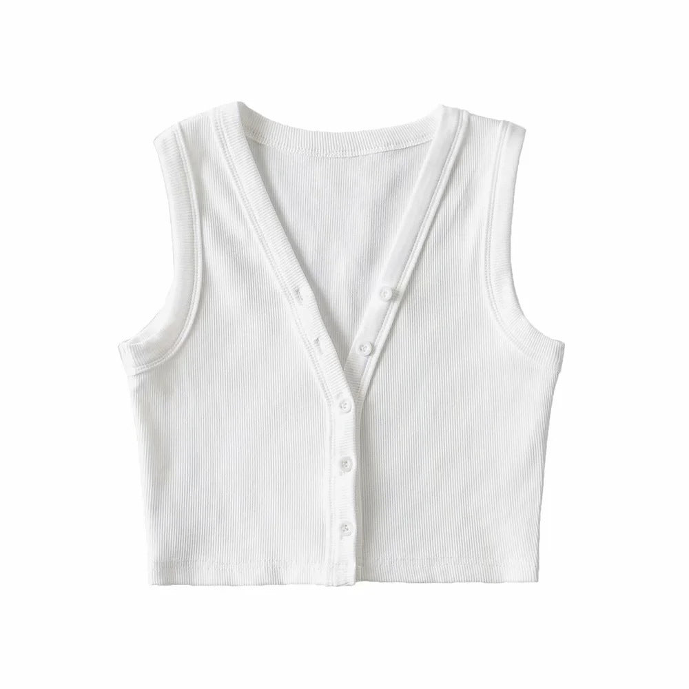 Buttoned vest