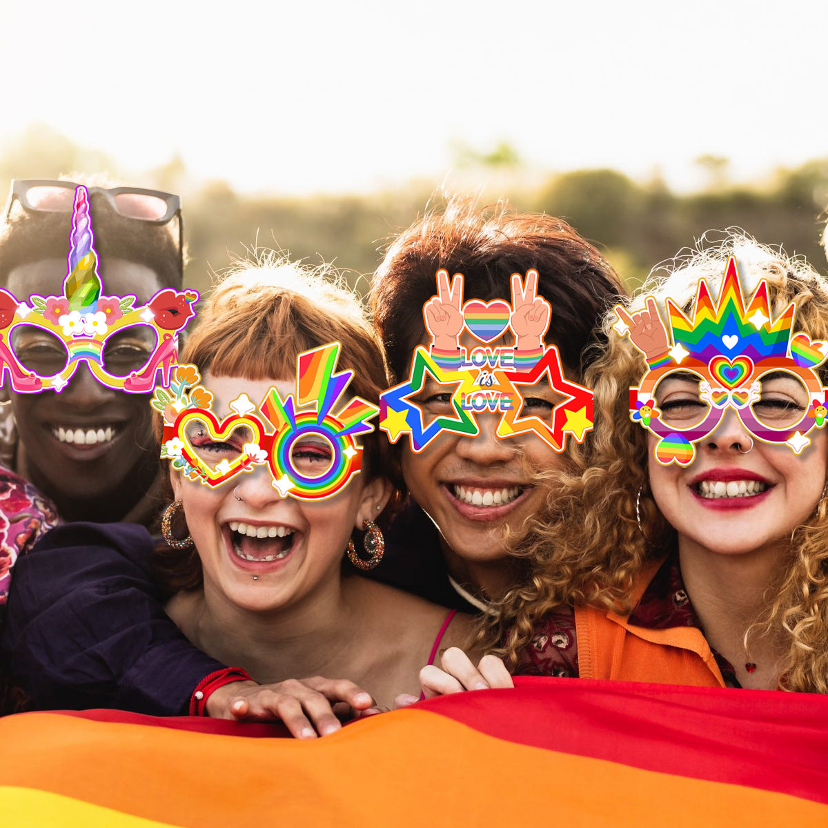 World pride month party glasses