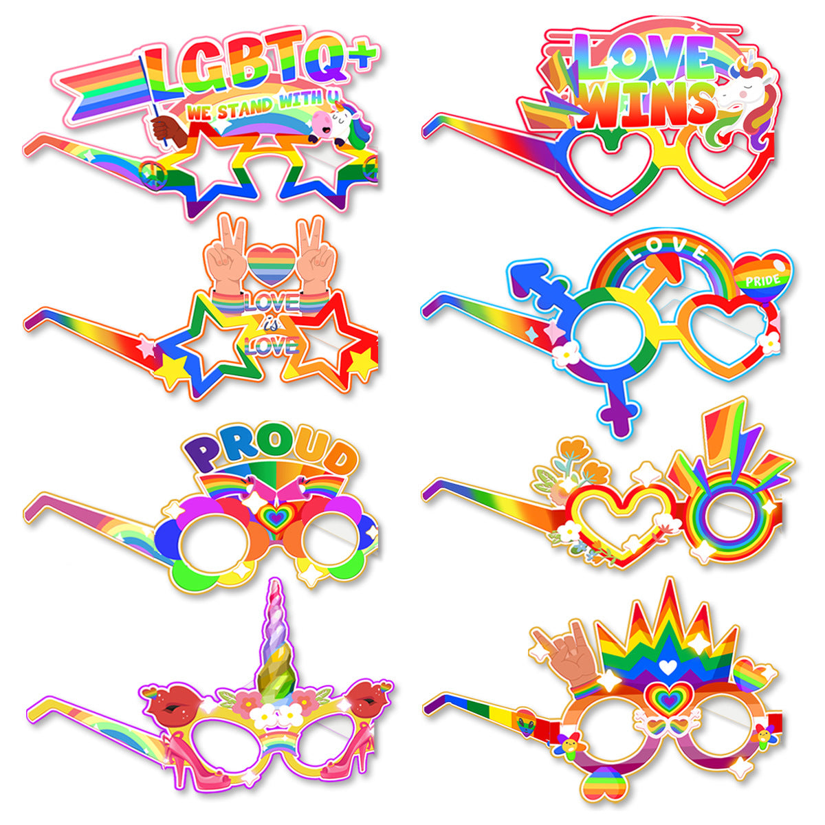 World pride month party glasses