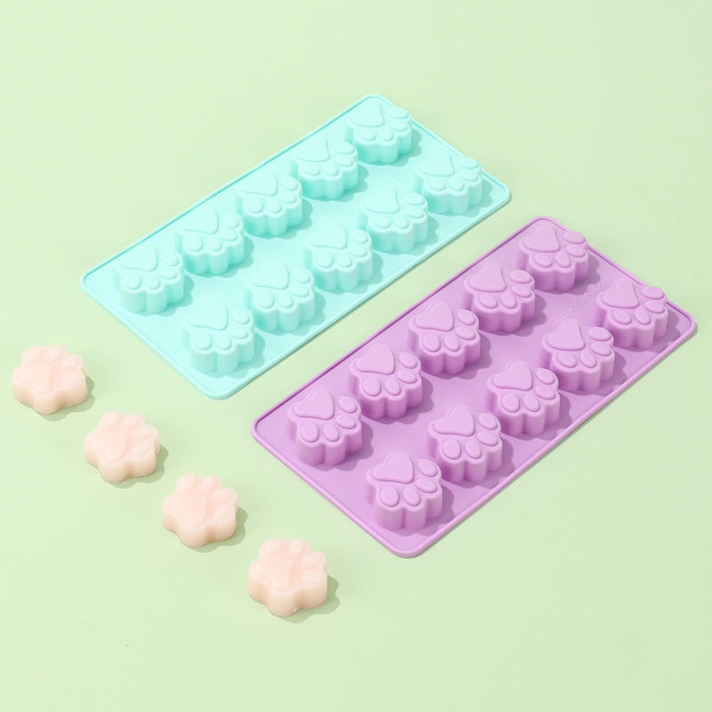 Silicone baking mold 10 piece cat's paw