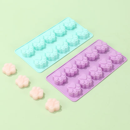 Silicone baking mold 10 piece cat's paw