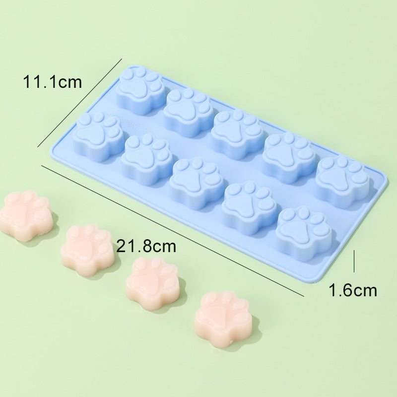 Silicone baking mold 10 piece cat's paw