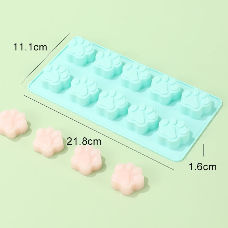 Silicone baking mold 10 piece cat's paw