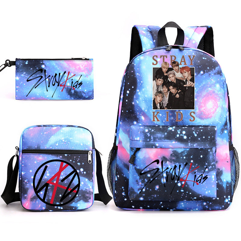 Stray Kids themed 3 piece back pack