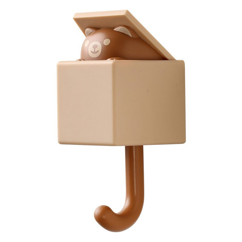 Retractable cat wall hook
