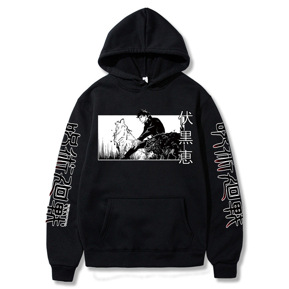 Anime printed hoodie