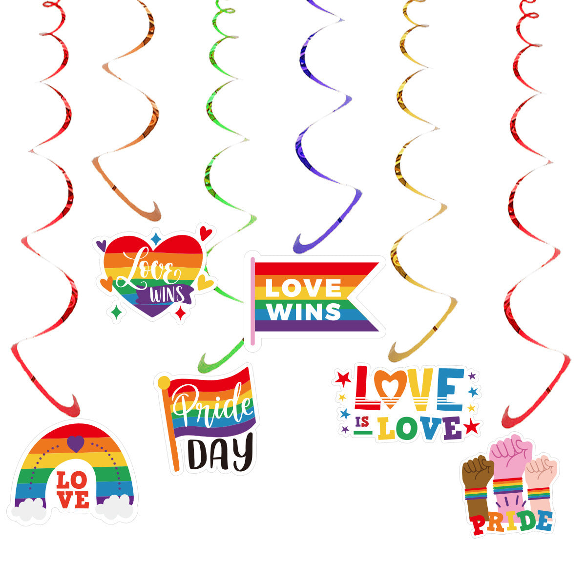 Pride Month rainbow room decorations